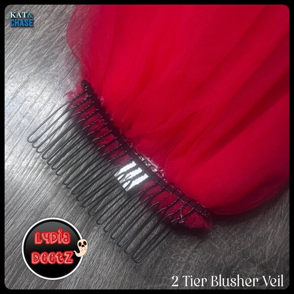 Spirit Halloween Beetlejuice Bride Lydia Deetz Dress Youth L 12-14 Kids Costume - Picture 11 of 12